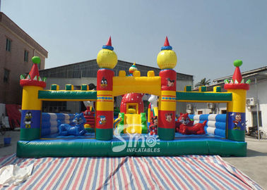 Tom and Jerry outdoor kids inflatable playground made of 0.55mm pvc tarpaulin material for kids inflatable fun city