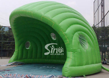 30 x 21 ft half moon display promotion green inflatable tent made of best pvc tarpaulin