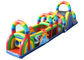 21m Long Colorful Children Boot Camp Inflatable Interactive Game Made In Sino Inflatables