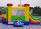 Outdoor Kids Inflatable Bouncy Castle With Slide And Pillars Inside Made Of Best Pvc Tarpaulin
