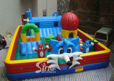 Happy cat toddler toy outdoor inflatable fun land from China Sino Inflatables