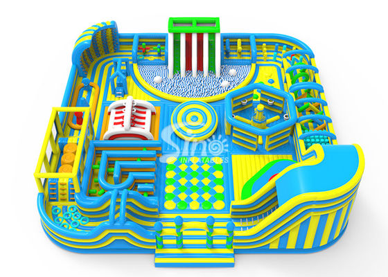 35x35 متر بزرگترین شهربازی سرپوشیده بادی پارک تفریحی برای کودکان و بزرگسالان