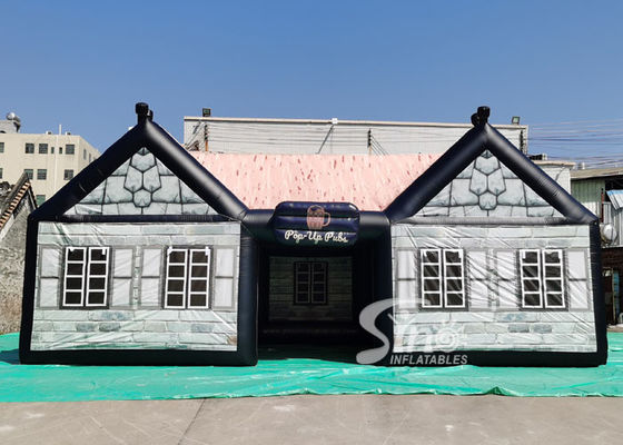 چادر میخانه بادی ایرلندی پاپ آپ در فضای باز 11x6 متری با چاپ دیجیتال کامل برای فروش